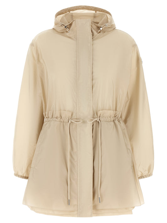 Beige Polyamide Shell Jacket