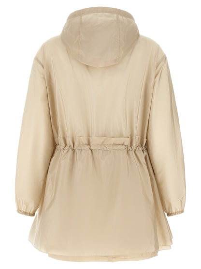 Beige Polyamide Shell Jacket