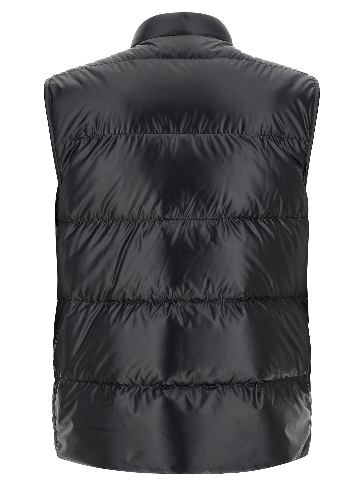 Blue Polyester Sleeveless Jacket