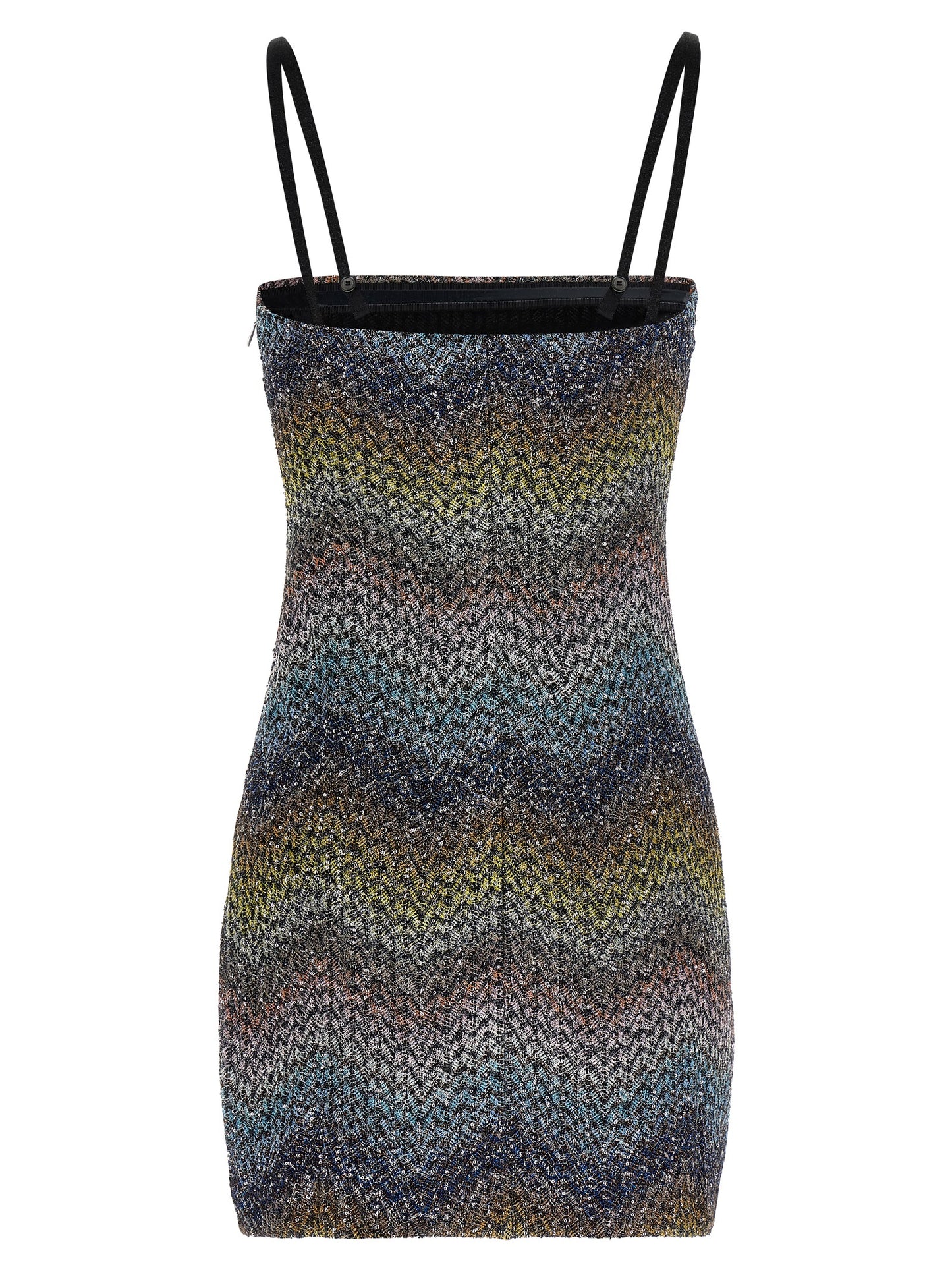 Multicolor Viscose Short Dress