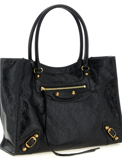 Black Lamb Leather Tote Bag