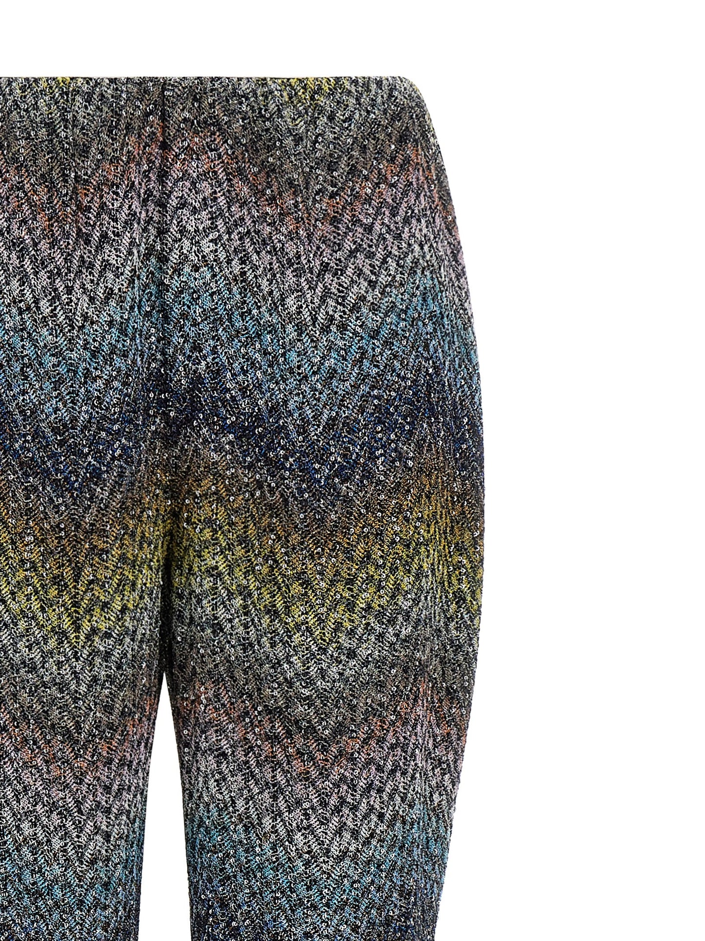 Multicolor Viscose Flared Pants