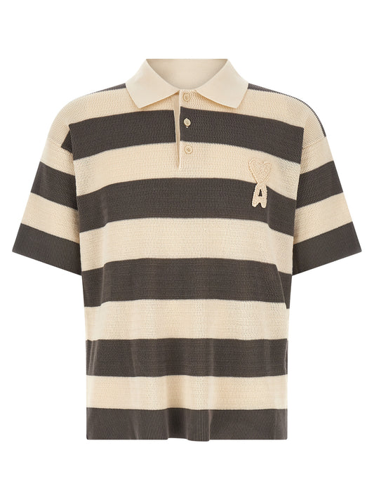 Gray Cotton Polo Shirt