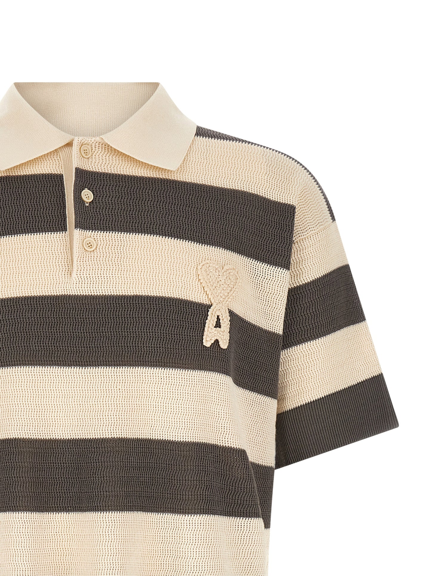 Gray Cotton Polo Shirt