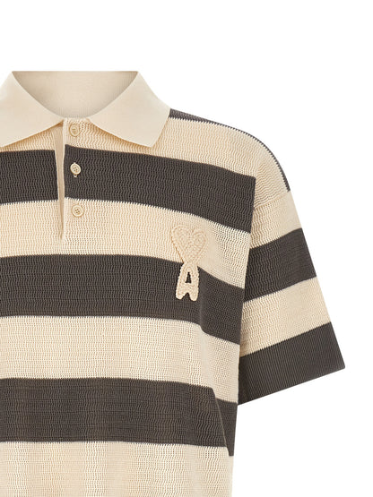 Gray Cotton Polo Shirt