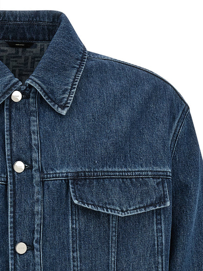 Blue Cotton Denim Jacket
