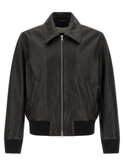 Black Lamb Leather Leather Jacket