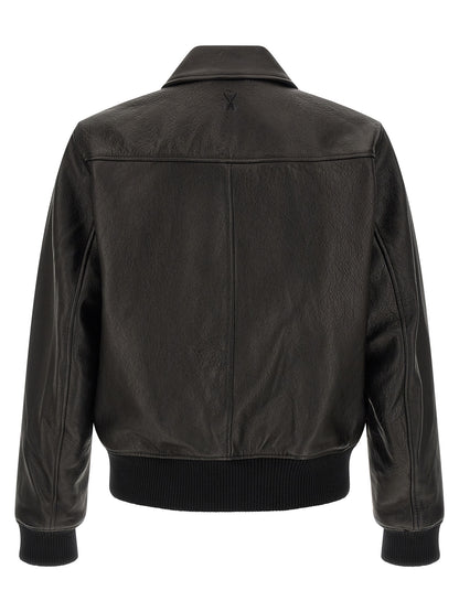 Black Lamb Leather Leather Jacket
