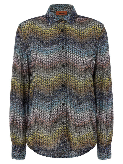 Multicolor Viscose Blouse