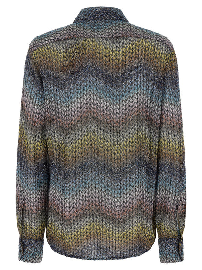 Multicolor Viscose Blouse