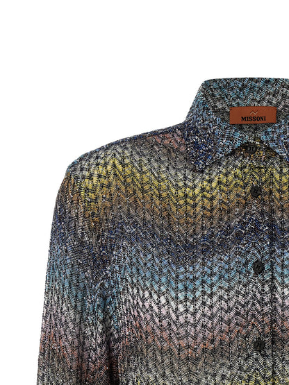 Multicolor Viscose Blouse