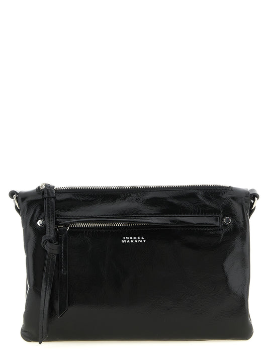 Black Calfskin Crossbody Bag