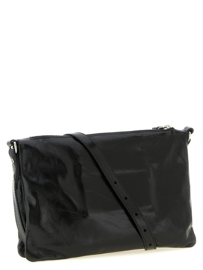 Black Calfskin Crossbody Bag