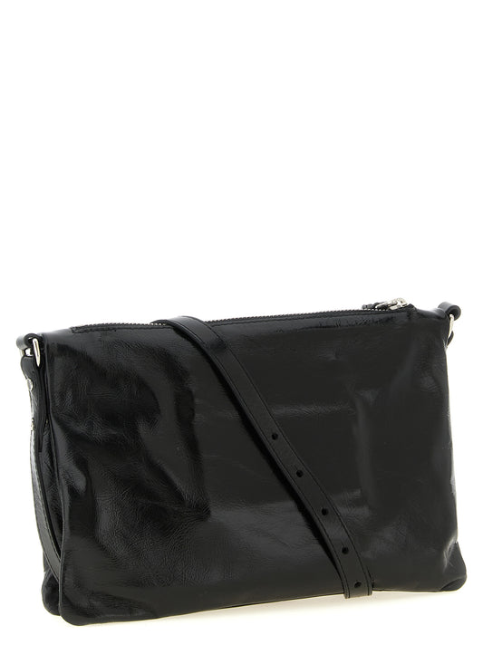 Black Calfskin Crossbody Bag