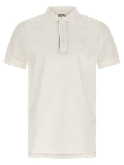 White Cotton Polo Shirt