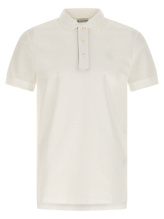 White Cotton Polo Shirt
