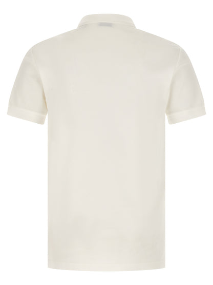 White Cotton Polo Shirt