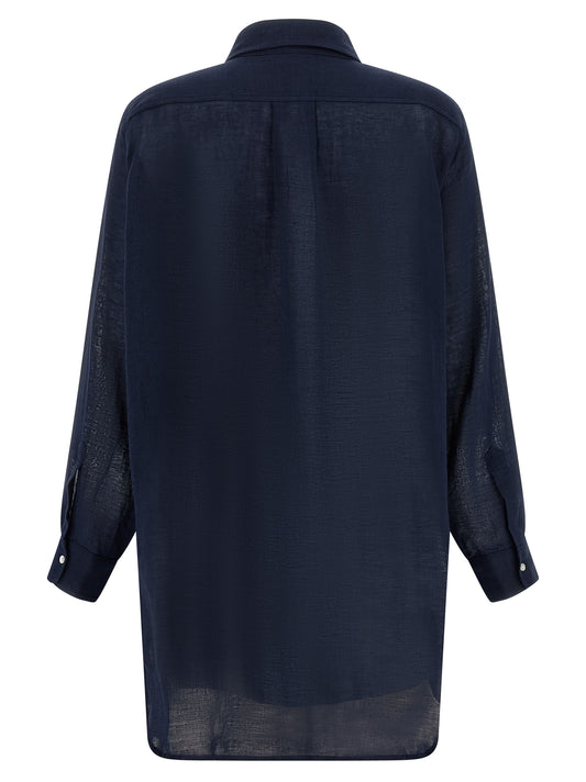 Blue Organic Cotton Blouse