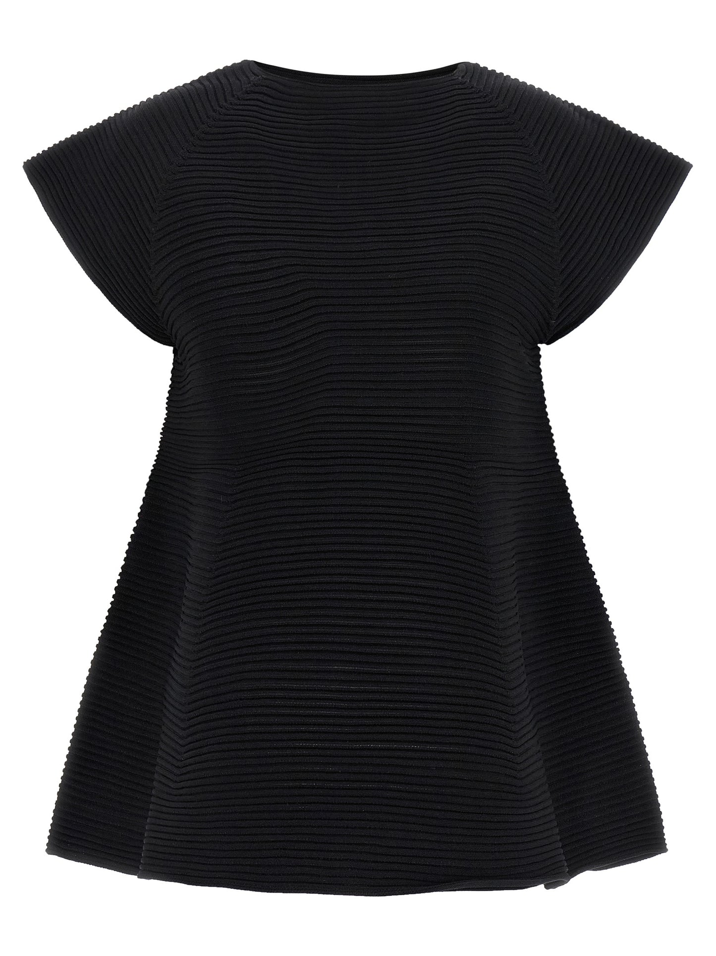 Black Polyester Short Dress