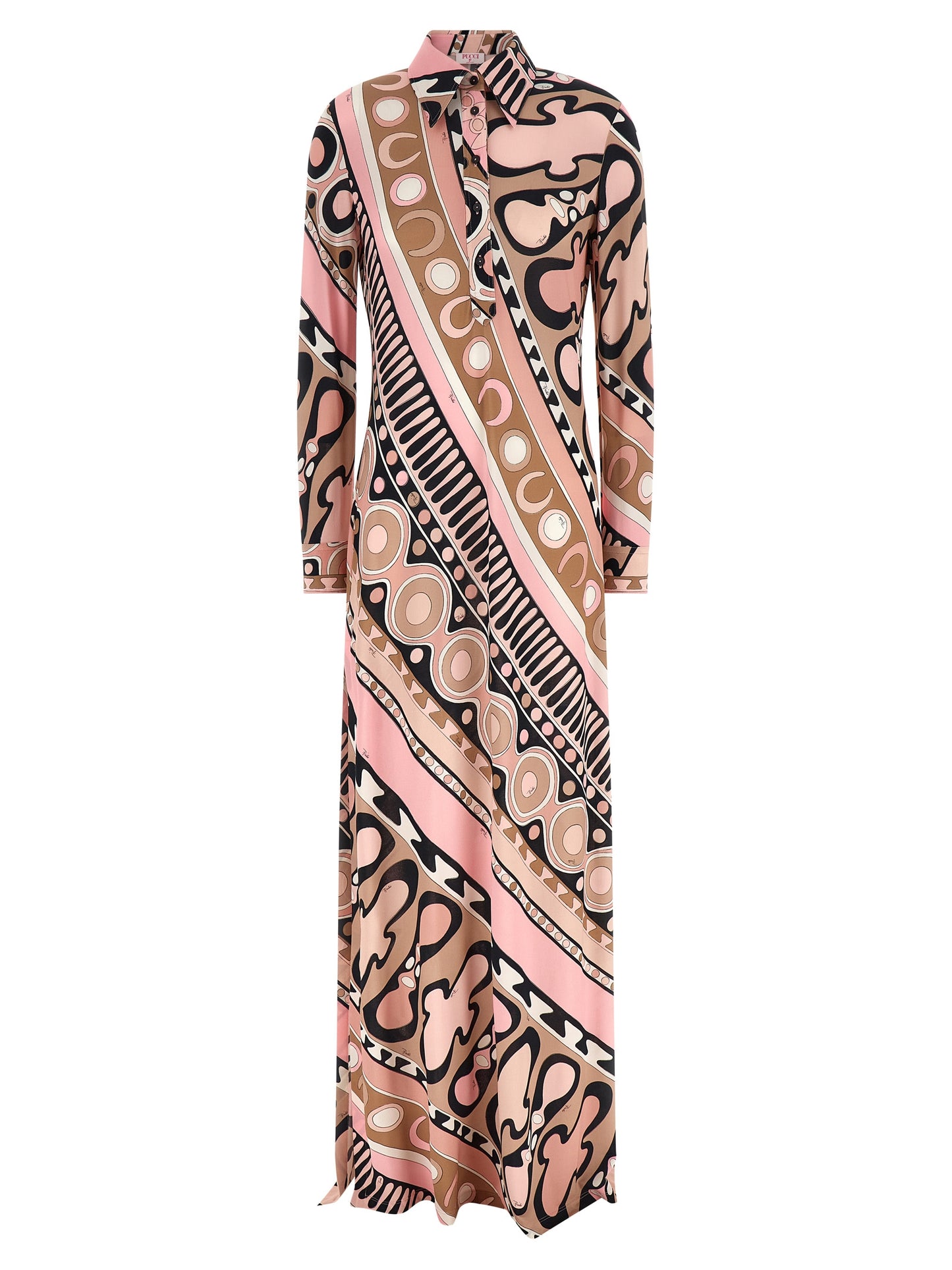 Multicolor Viscose Long Dress