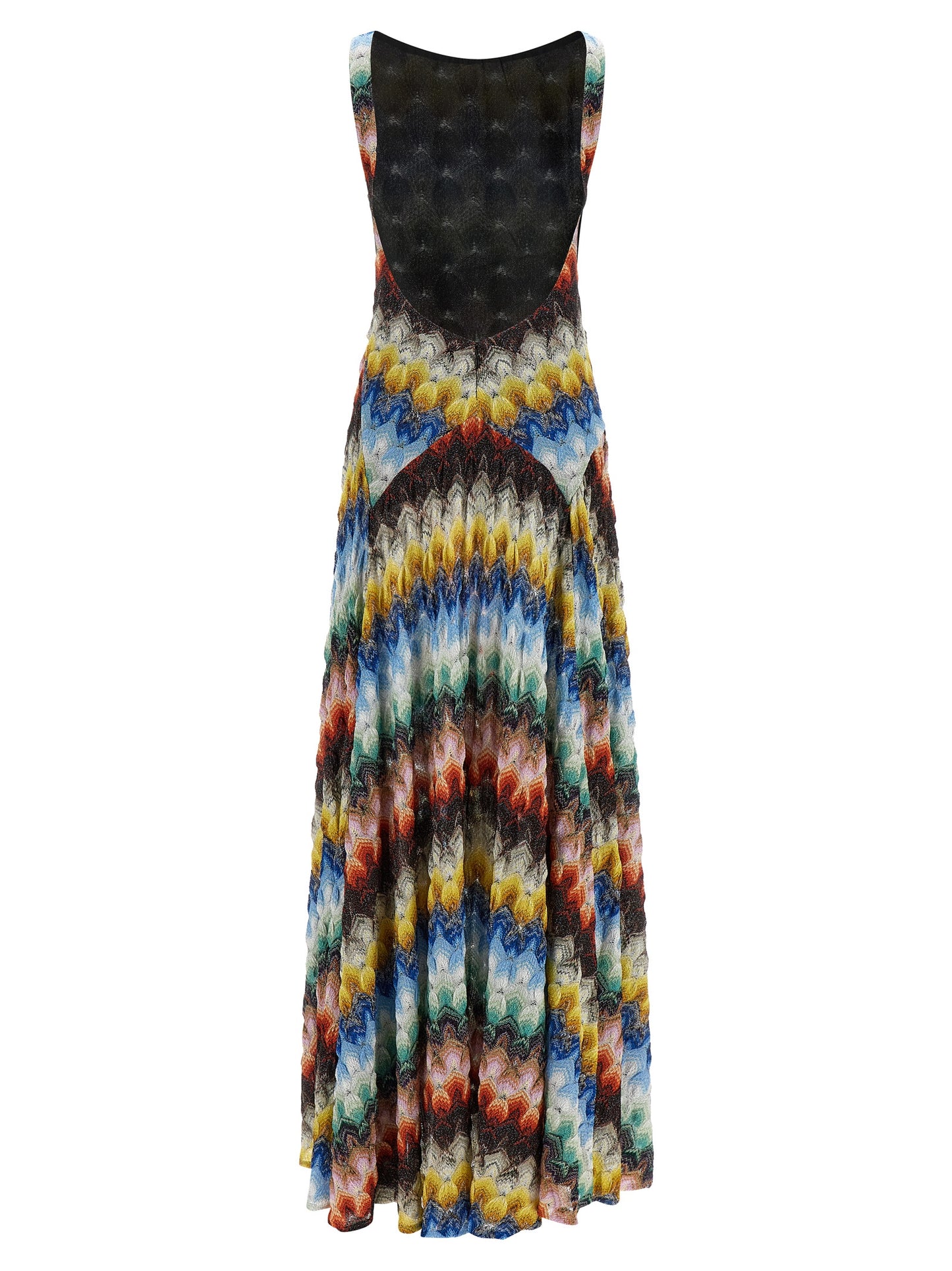 Multicolor Viscose Long Dress