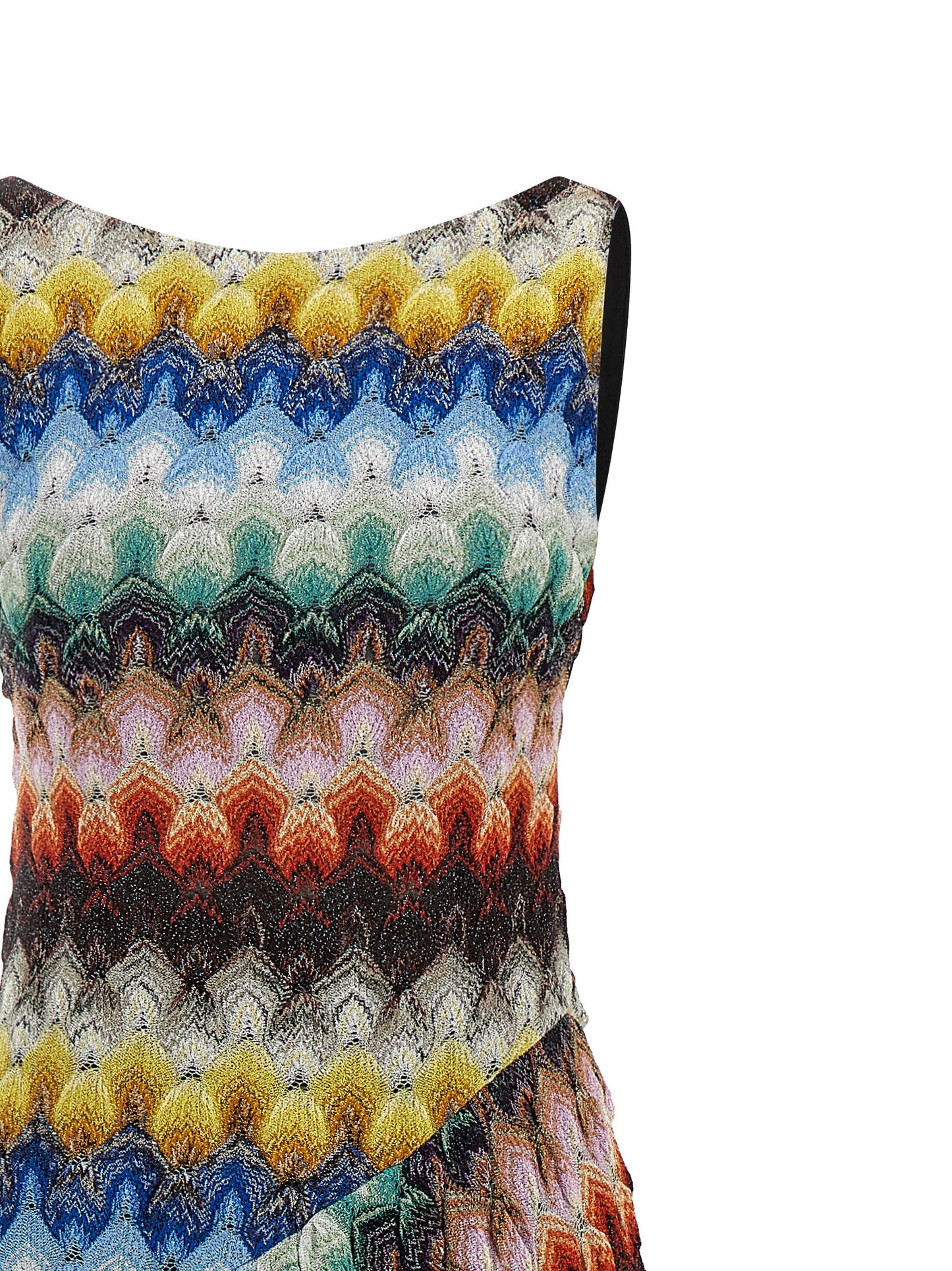 Multicolor Viscose Long Dress