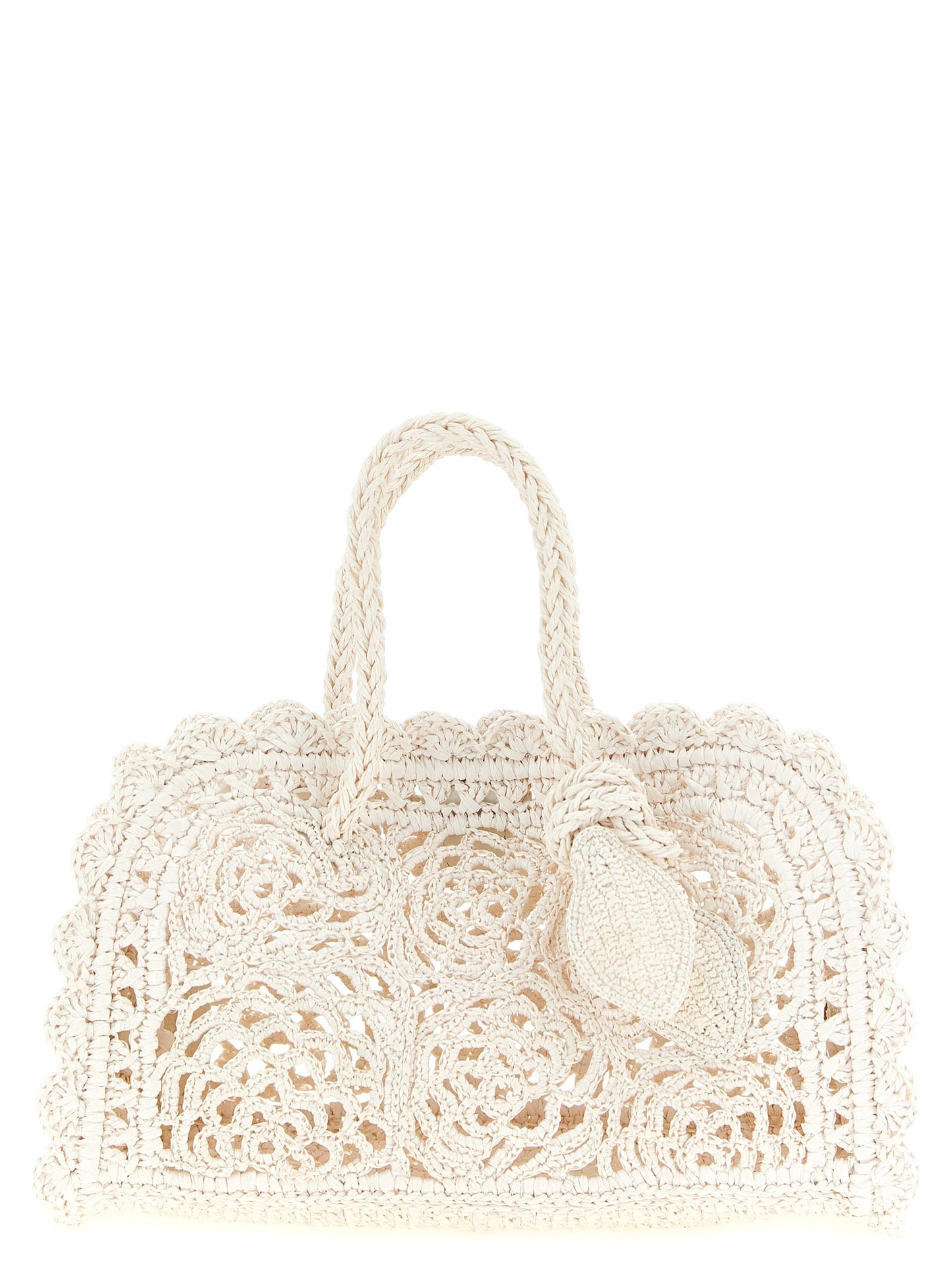 White Polyamide Handbag