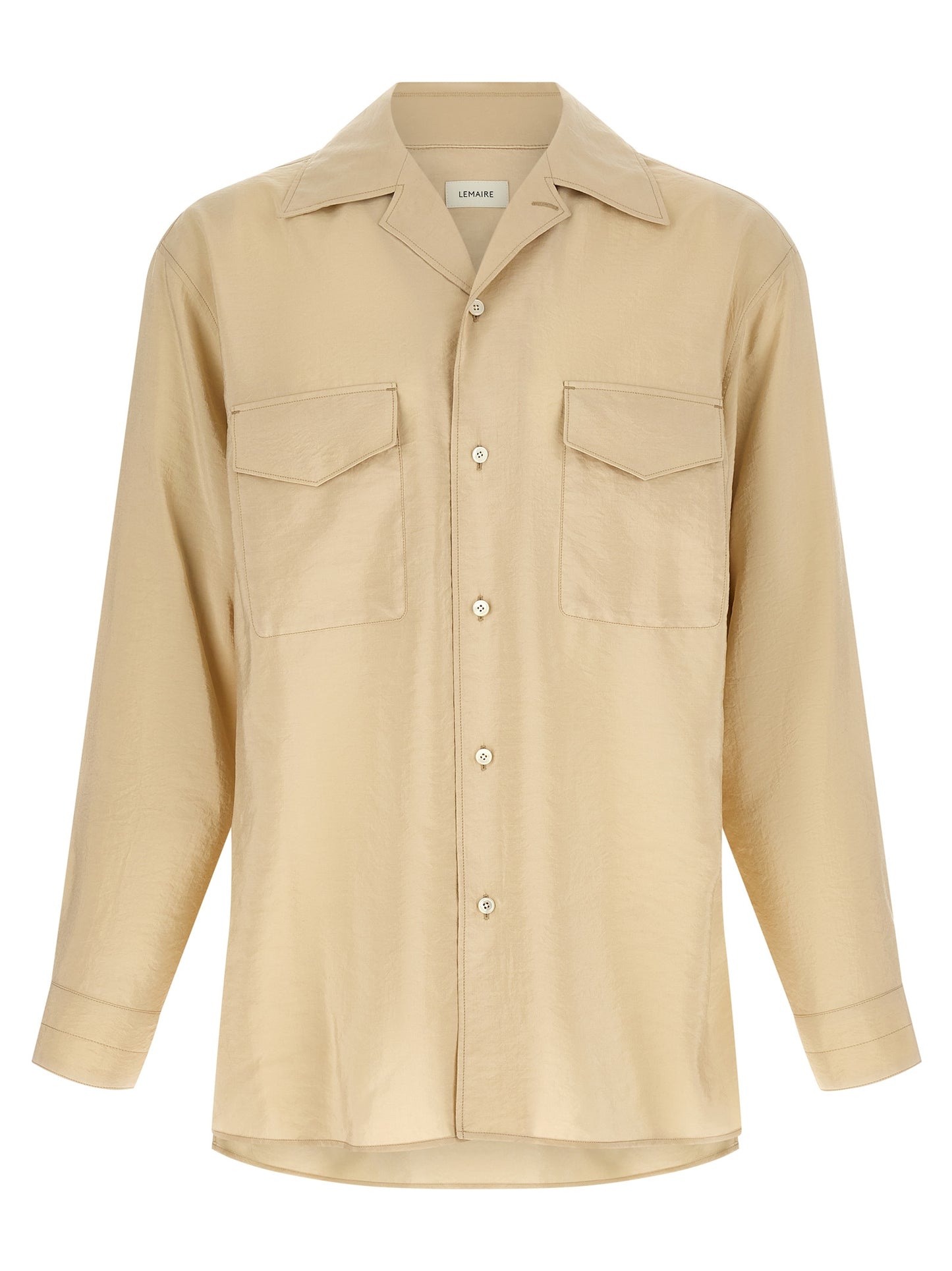 Beige Silk Blouse