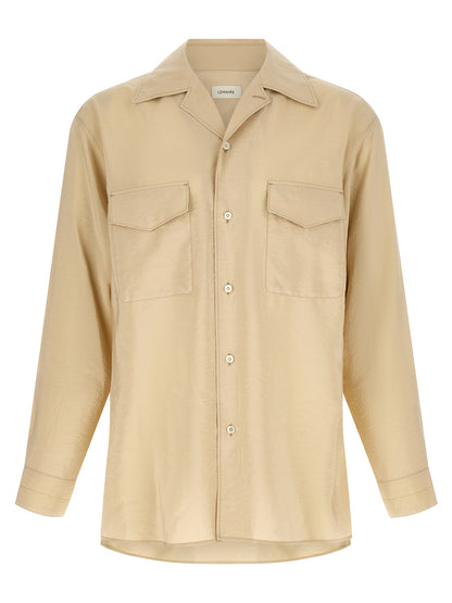 Beige Silk Blouse
