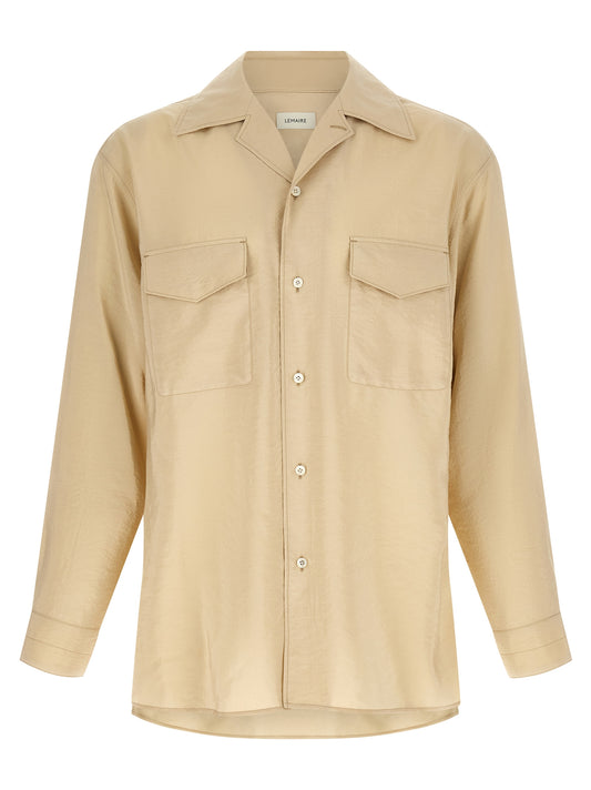Beige Silk Blouse