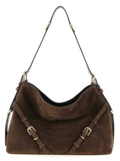 Brown Calfskin Shoulder Bag