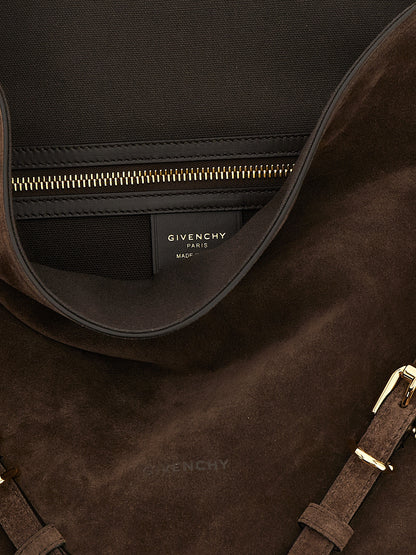 Brown Calfskin Shoulder Bag