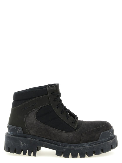 Brown Calfskin Ankle Boots