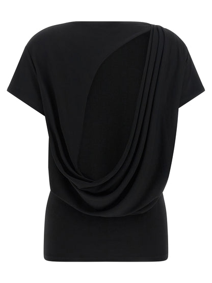 Black Viscose T-Shirt