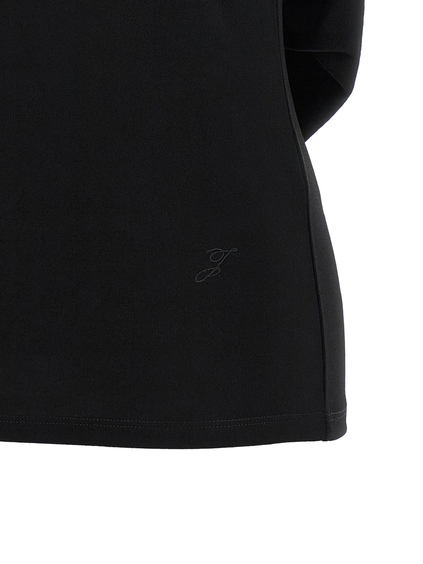 Black Viscose T-Shirt