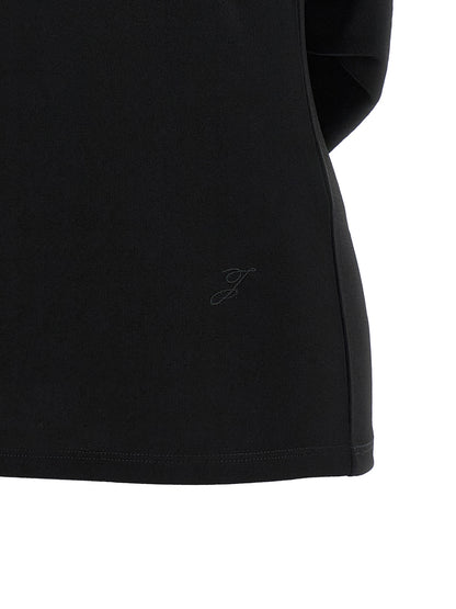 Black Viscose T-Shirt