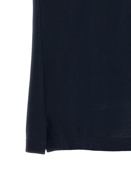 Blue Cotton Polo Shirt