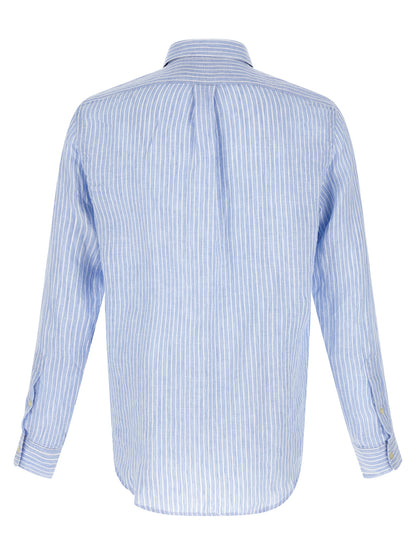 Blue Linen Blouse