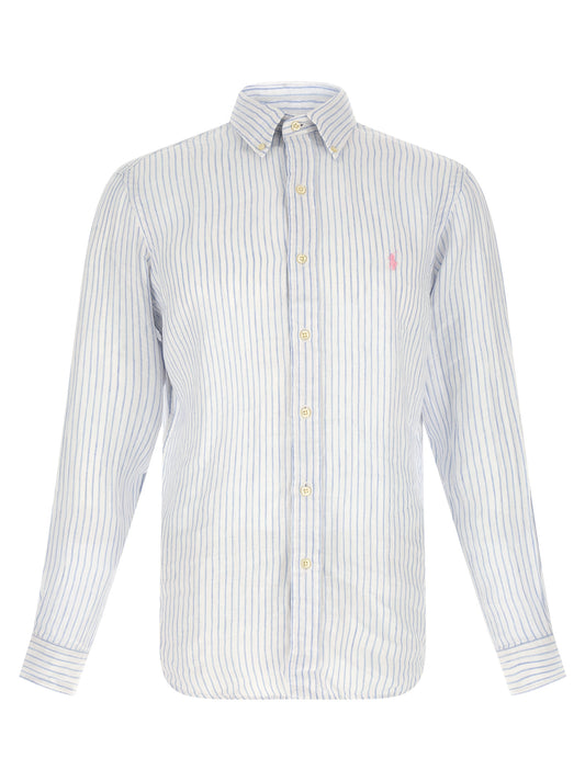 Blue Linen Blouse