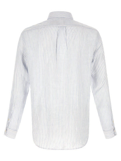 Blue Linen Blouse