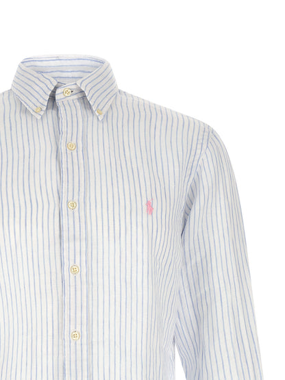 Blue Linen Blouse