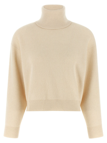 White Virgin Wool Cardigan
