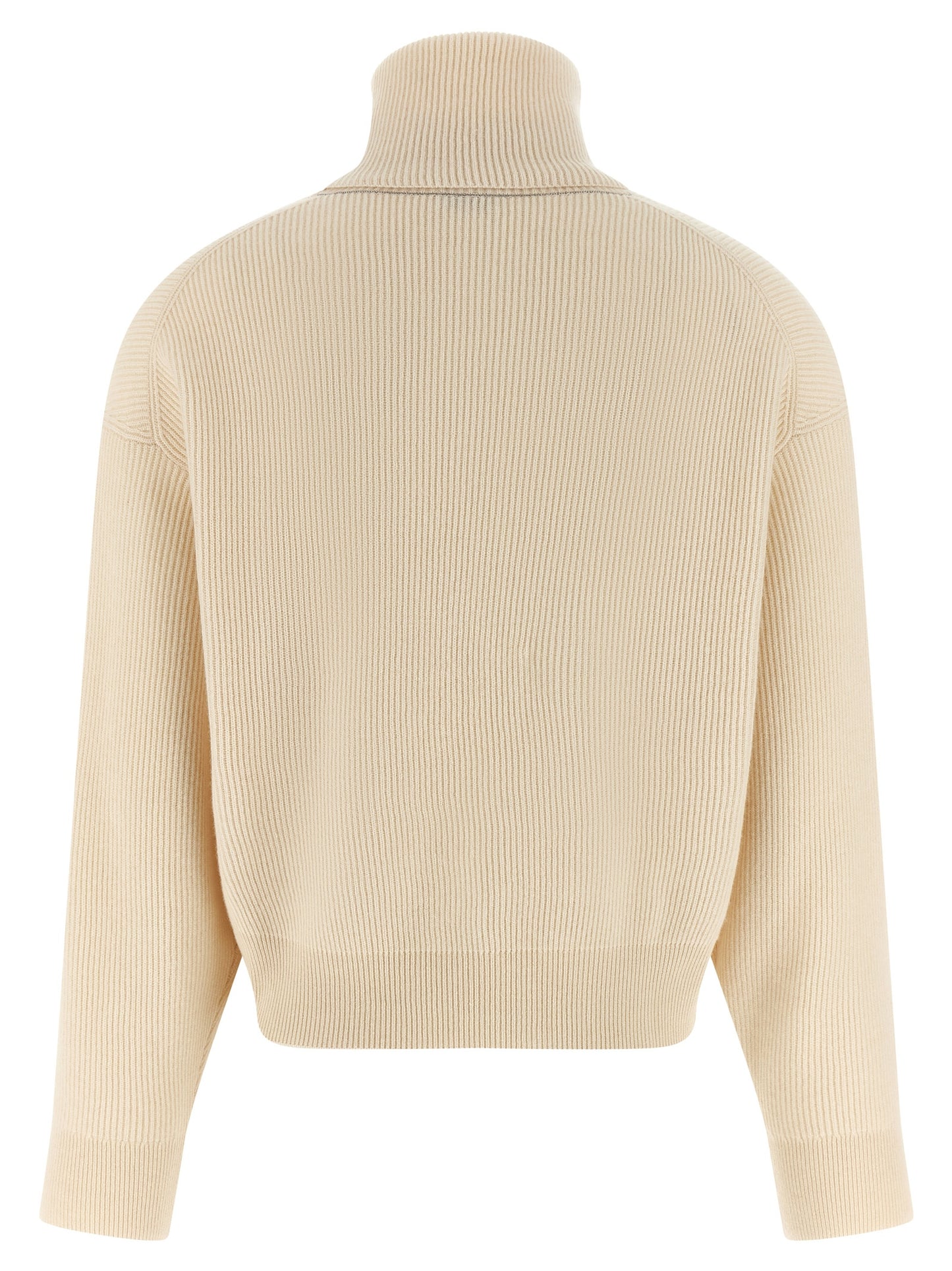 White Virgin Wool Cardigan