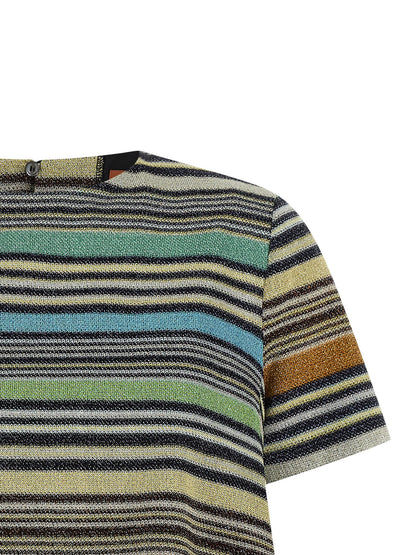 Multicolor Viscose T-Shirt