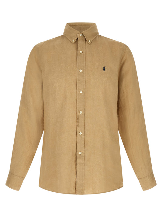 Beige Linen Blouse