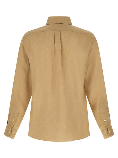 Beige Linen Blouse