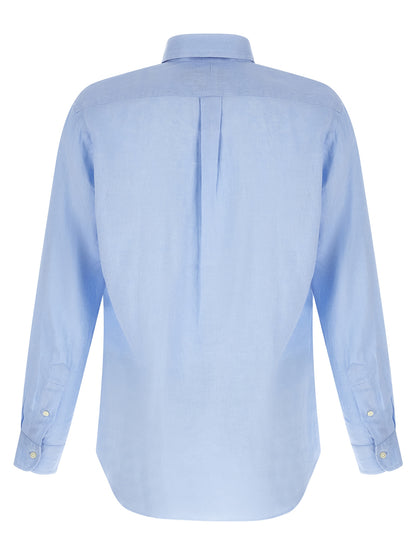 Blue Linen Blouse