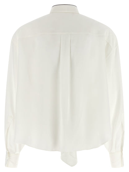 White Silk Blouse