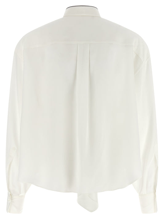 White Silk Blouse