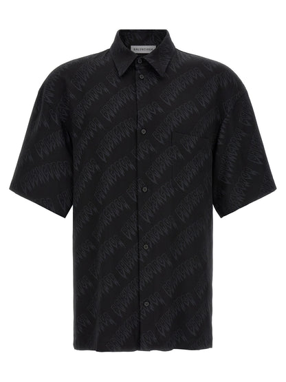 Black Viscose Blouse